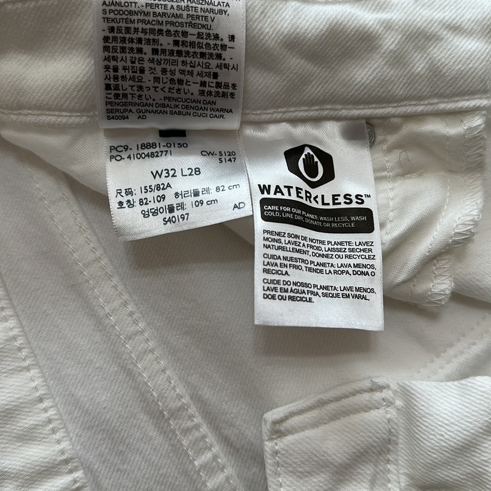 Levi’s 711 Skinny Jeans Soft Clean White - Picture 8 of 11